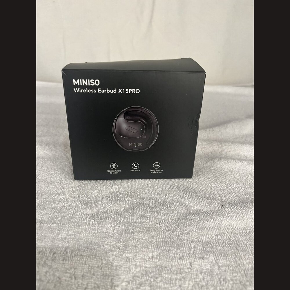 MINISO X23 Open Ear Bluetooth Earbuds HIFI Sound‎ Quality Music Wireless- Black